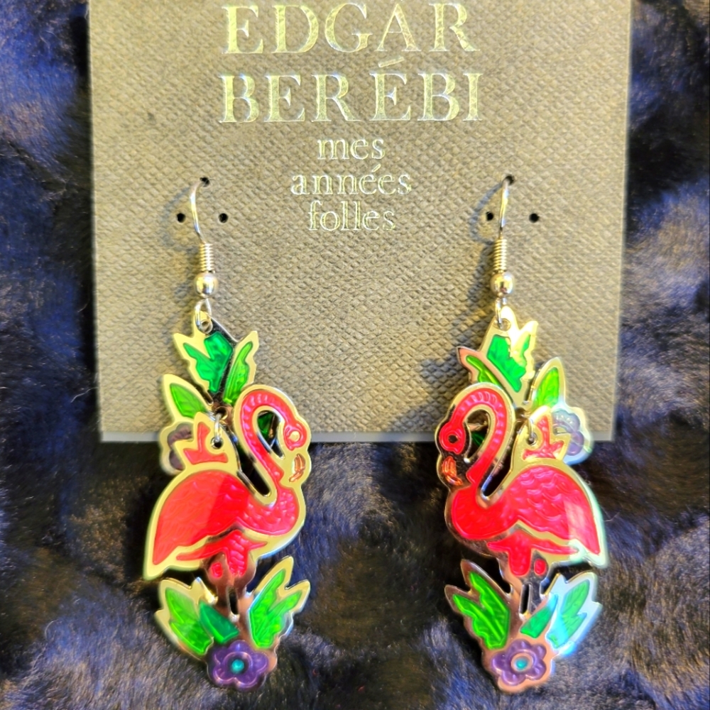 Edgär Berébi VTG Flamingo earrings